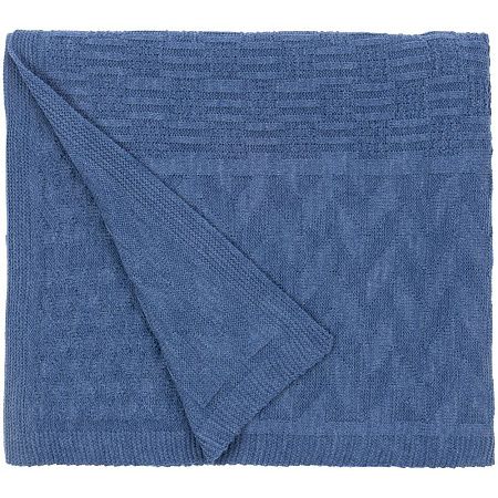 Плед Snippet, синий меланж (джинс)