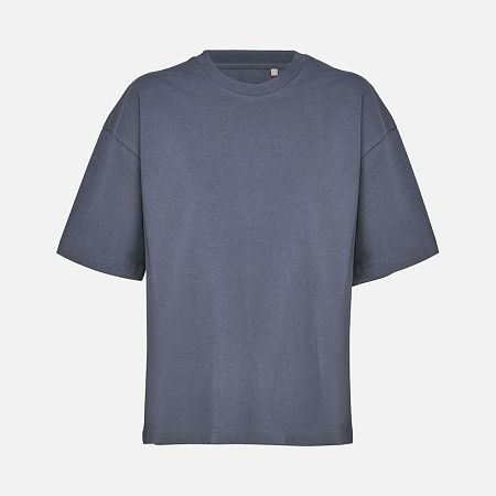 Футболка оверсайз женская Boxy Women, темно-серая (графит), размер XL