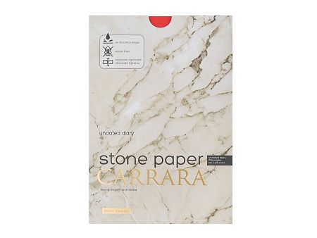 Ежедневник с каменной бумагой недатированный А5 «Carrara»