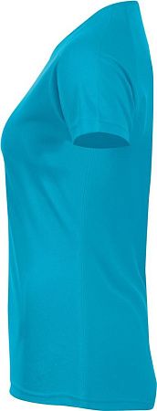 Футболка женская Sporty Women 140, бирюзовая, размер XS