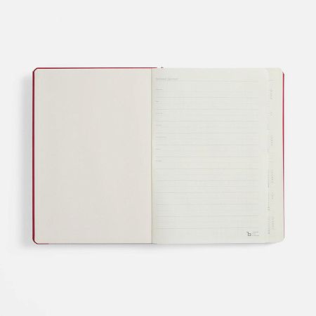 Ежедневник Urban Hard, недатированный, красный