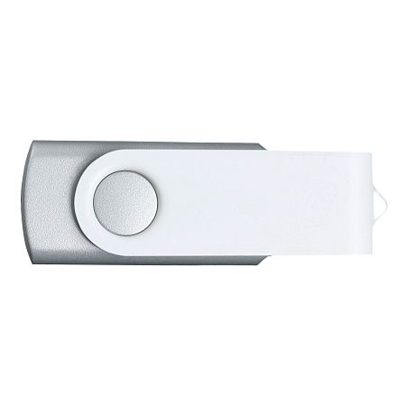 Флешка TWIST WHITE COLOR Серебристая с белым 4015.06.07.64ГБ