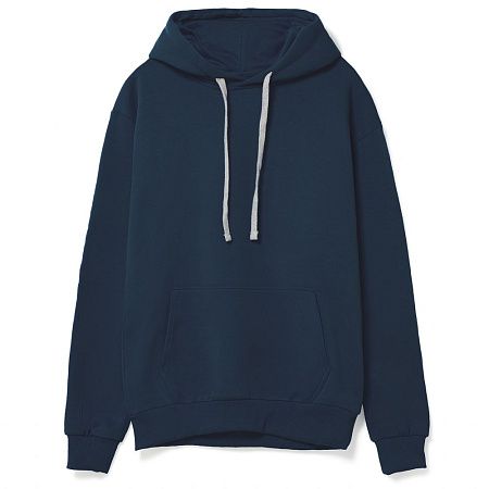 Толстовка с капюшоном Unit Kirenga Heavy, темно-синяя, размер XS