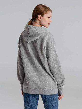 Толстовка с капюшоном Slam 320, серый меланж, размер XS
