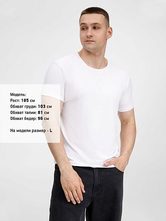 Футболка унисекс Senti, белая, размер S