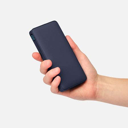 Внешний аккумулятор с подсветкой Анкор Плюс PD (Ancor PD Plus) 10000 mAh, синий