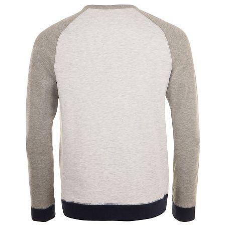 Толстовка унисекс Sandro, светло-серый меланж с темным меланжем, размер XS