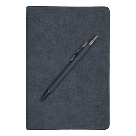 Набор подарочный Solution Superior Duo (ежедневник, ручка), тёмно-синий