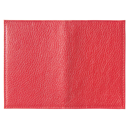 Обложка для автодокументов Leather Sky Flotter Sun из натуральной кожи, красная 4060С