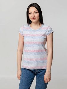 Футболка женская Rayet Lady двусторонняя, голубая с зеленым под нанесение