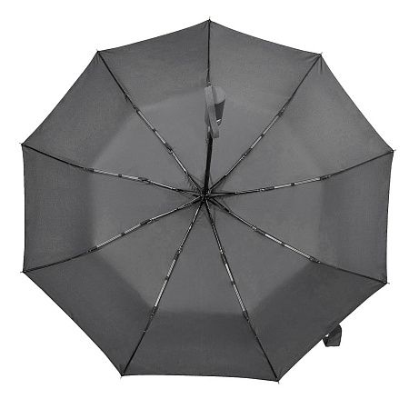 Зонт складной автоматический, Forest Lotus, диаметр 100 см, радиус 23 дюйма, 9 панелей, без подарочной коробки, серый