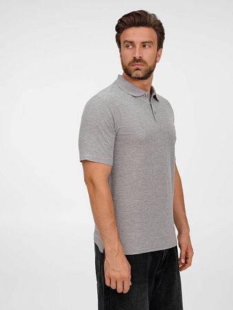 Рубашка поло унисекс Tervise, серый меланж, размер 3XL