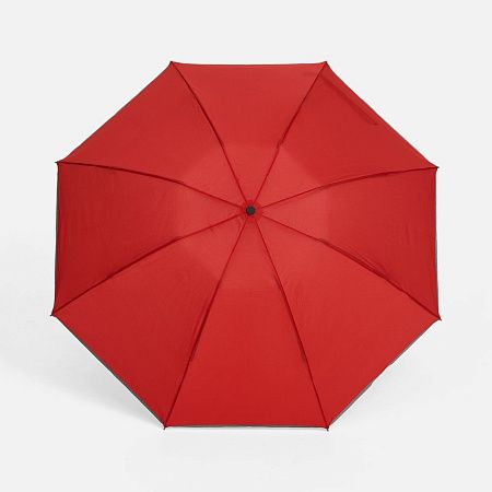 Зонт наоборот складной Futurum со светоотражающим кантом, красный