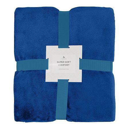 Плед флисовый SUPER SOFT COMFORT TRAVEL, синий