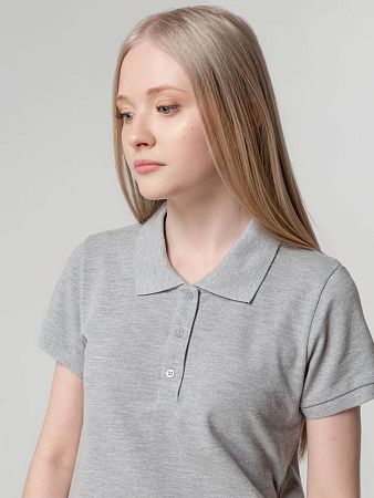 Рубашка поло женская Virma Lady, серый меланж, размер S