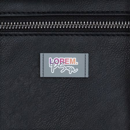 Лейбл из ПВХ Dzeta, XS, серый