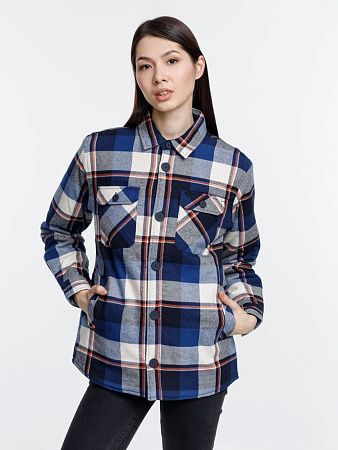 Куртка-рубашка оверсайз унисекс Noah, синяя, размер XL/2XL
