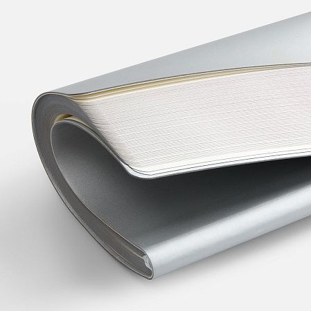 Блокнот Flex Shall ver.2, серебристый