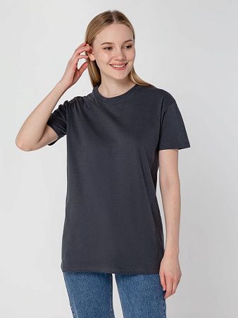 Футболка унисекс Regent 150, темно-серая (графит), размер L