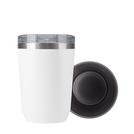 Термокружка вакуумная с керамическим покрытием Арктик (Arctic), белый/синий