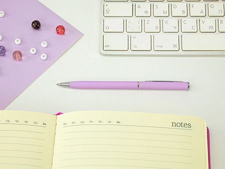 Ручка металлическая шариковая «Palermo», софт-тач