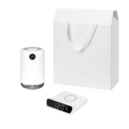 Подарочный набор Блисс (Bliss), Ригель (Rigel), белый (увлажнитель воздуха, зарядное устройство)