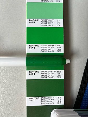 Ручка шариковая Alana, пластиковая, белая/зеленая