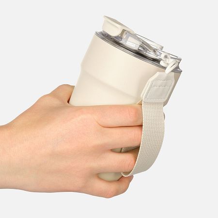 Термокружка вакуумная Монако (Monaco), бежевый