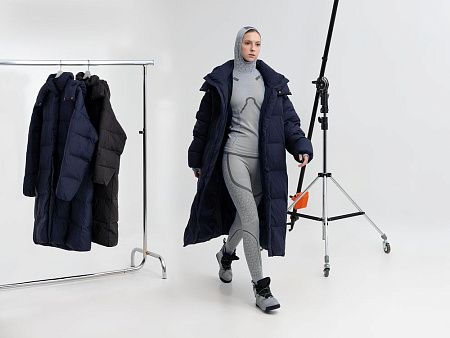 Пуховик унисекс Kapsula, серый, размер XS/S