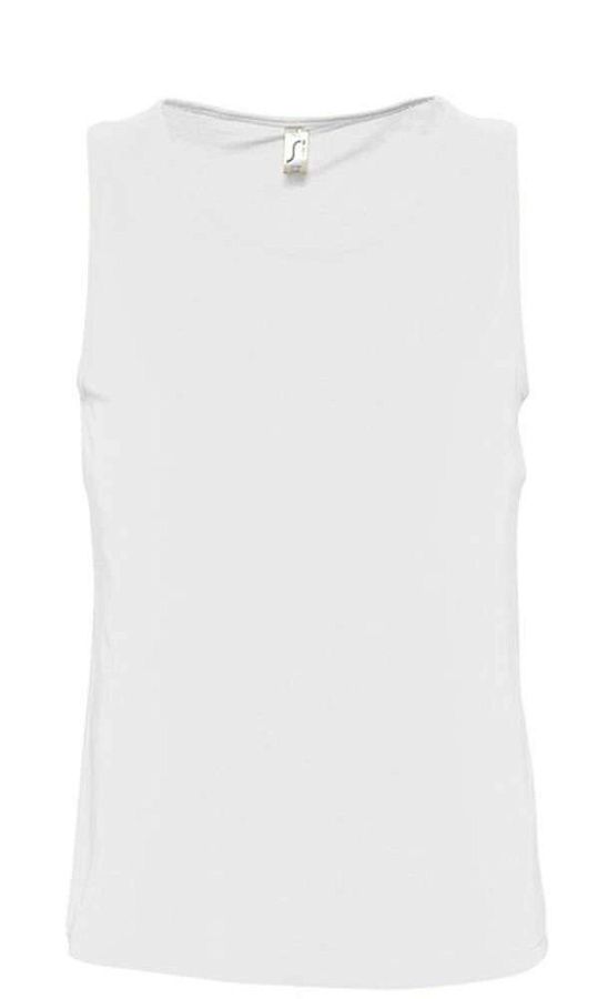 Майка мужская Justin 150, белая, размер 5XL