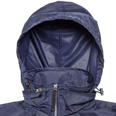 Ветровка светоотражающая Lattvind, темно-синяя, размер XS