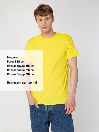 Футболка унисекс T-Bolka 160, желтая, размер XL v2