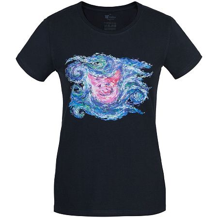 Футболка женская «Ван-Пиг», синяя, размер S