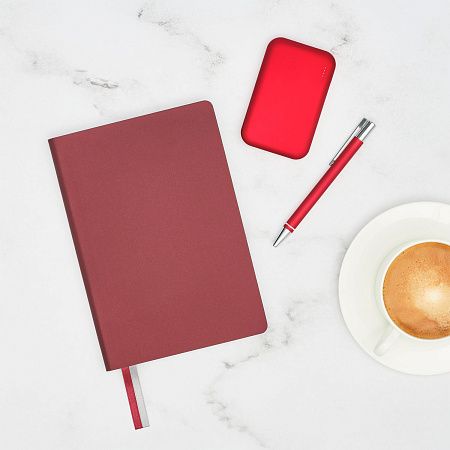 Ежедневник Мун Ривер (Moon River) недатированный, бургунди