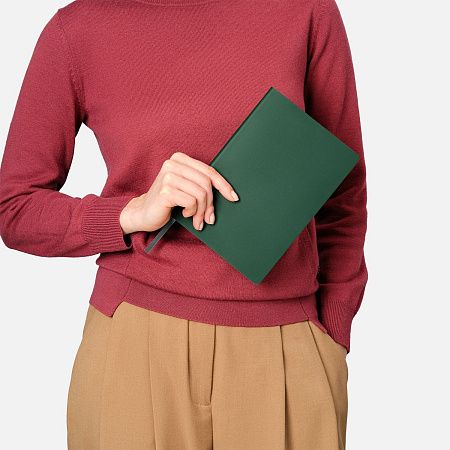 Ежедневник Латте софт-тач (Latte soft touch) недатированный, зеленый