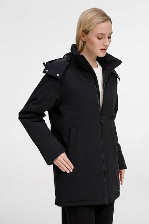 Куртка-парка унисекс Sfera, черная, размер XXL