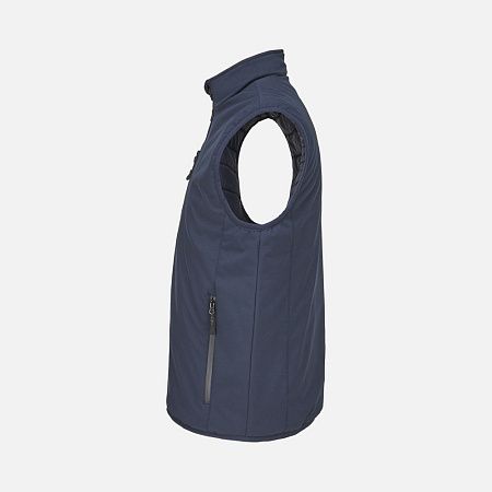 Жилет софтшелл унисекс Falcon BW, синий, размер 4XL