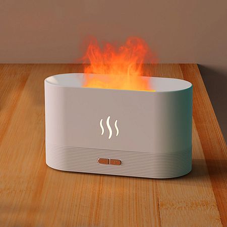 Светодиодный USB увлажнитель-ароматизатор Flame RGB, черный
