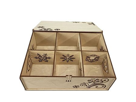 Набор новогодних шаров, 6 шт