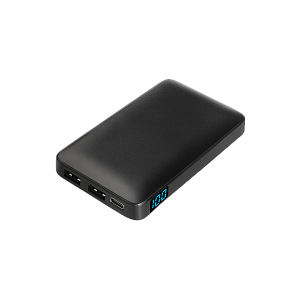 Внешний аккумулятор с цветной подсветкой Анкор Макс (Ancor Max) 5000 mAh, черный