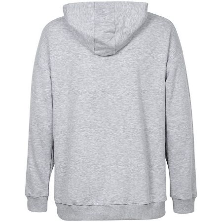 Худи оверсайз «Чистая соль», серый меланж, размер XS/S