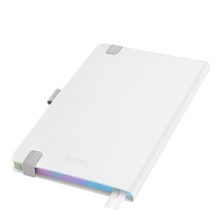 Ежедневник Гэлакси (Galaxy) недатированный, жесткая обложка, срез голограф. фольга, белый