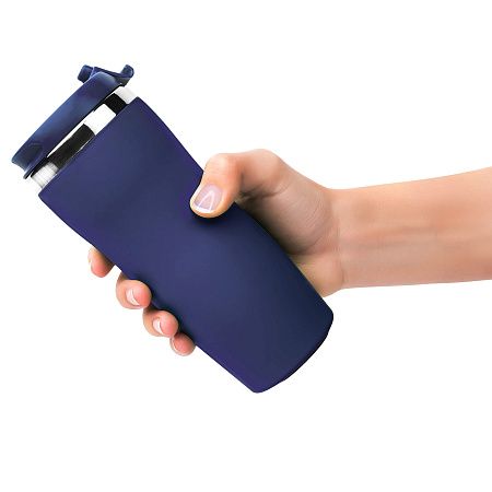 Термокружка SLIM SOFT COLOR 350мл. Темно-синяя 6030.14