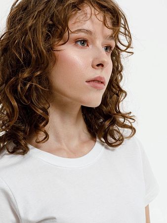 Футболка женская T-bolka Lady, белая (белоснежная), размер XL