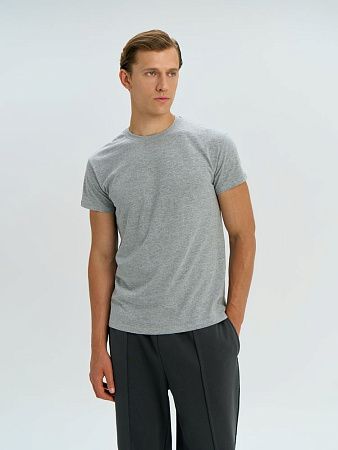 Футболка унисекс Regent 150, серый меланж, размер XXS