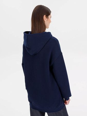 Худи оверсайз унисекс Outshine, темно-синее, размер XS/S