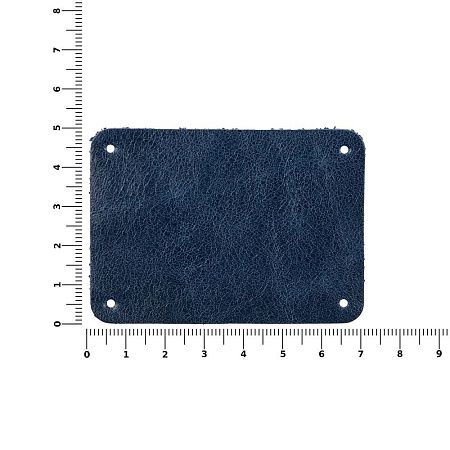 Лейбл кожаный Beta, XL, синий