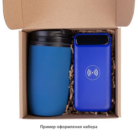 Беспроводное зарядное устройство "Quantum", 10000 mAh с цифровым индикатором заряда
