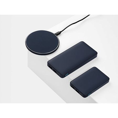 Внешний аккумулятор с подсветкой Анкор Плюс PD (Ancor PD Plus) 10000 mAh, синий