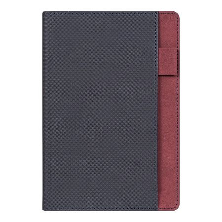 Ежедневник Flexy Smart Nuba Daphne А5, темно-синий/бордовый, недатированный, в гибкой обложке
